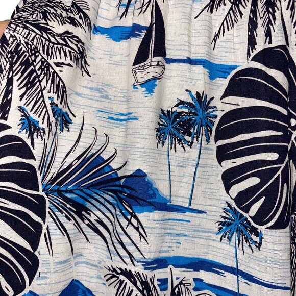 C&C California Womens Top Pant Set Size L Multicolor Crop Front Tie Wide Leg New - Picture 10 of 11